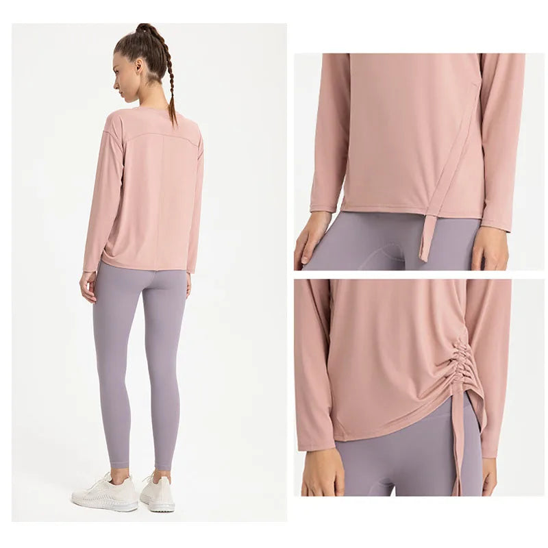 Long Sleeve with Side Drawstring