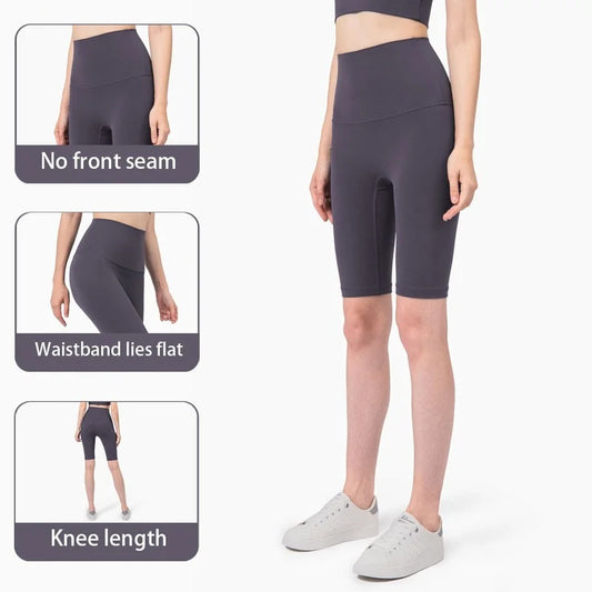 Knee Length Yoga Shorts, Nuls