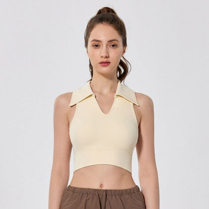 Lapel Tank Top with Pads