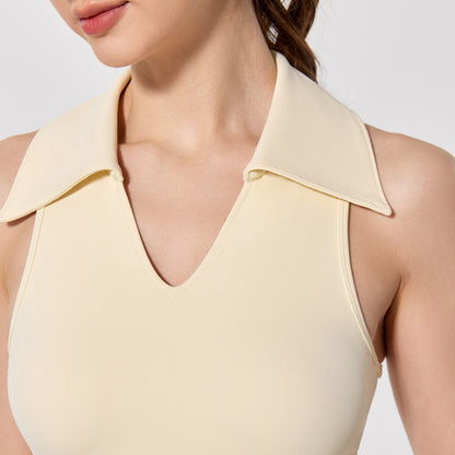 Lapel Tank Top with Pads