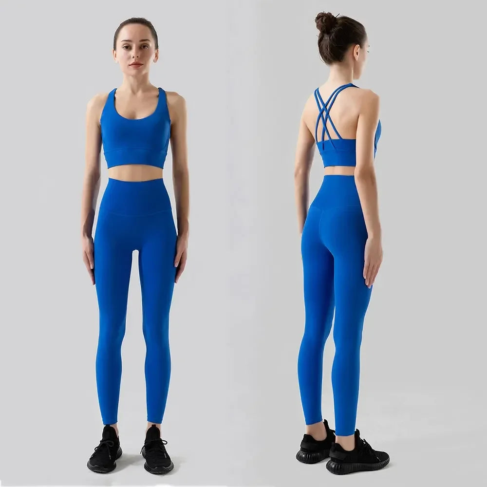 X-Straps Bra and Leggings Set, Nuls