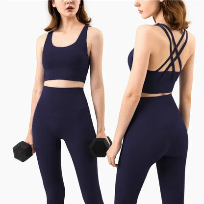 X-Straps Bra and Leggings Set, Nuls