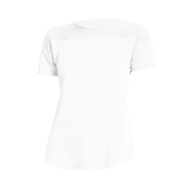 New Mesh Breathable Fitness Yoga Shirt Hollow Beauty Back Sports Top Loose and Quick-drying Short-sleeved T-shirt Women's Blouse