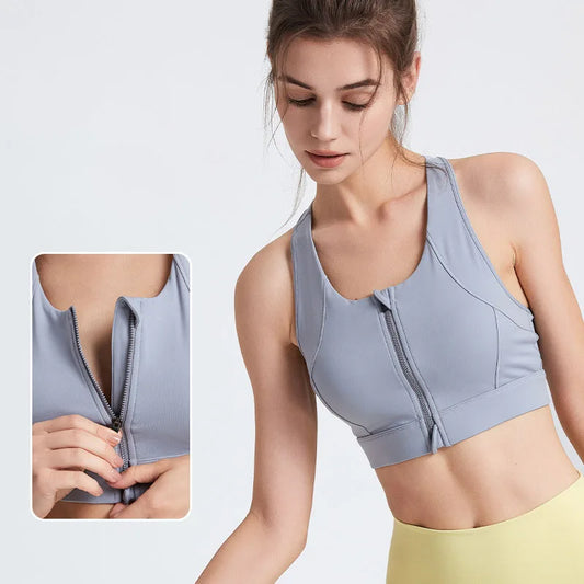 Zip-Front Sports Bra