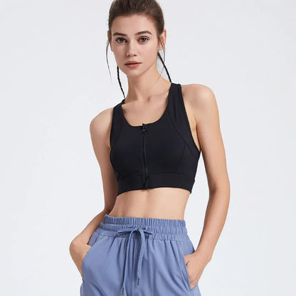 Zip-Front Sports Bra