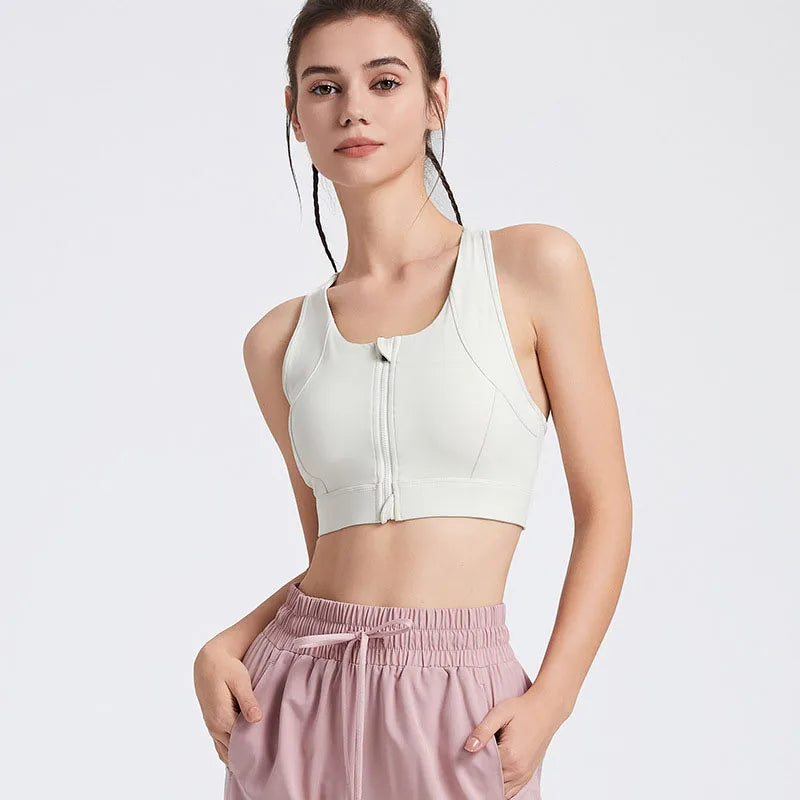 Zip-Front Sports Bra