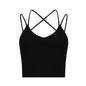 Nudity Women Sports Bra Crop Tops New Fabric Skin-friendly Wider Straps Gym Top Solid Color Sexy Sport Wear Outdoor Active Bras