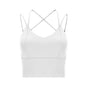 Nudity Women Sports Bra Crop Tops New Fabric Skin-friendly Wider Straps Gym Top Solid Color Sexy Sport Wear Outdoor Active Bras