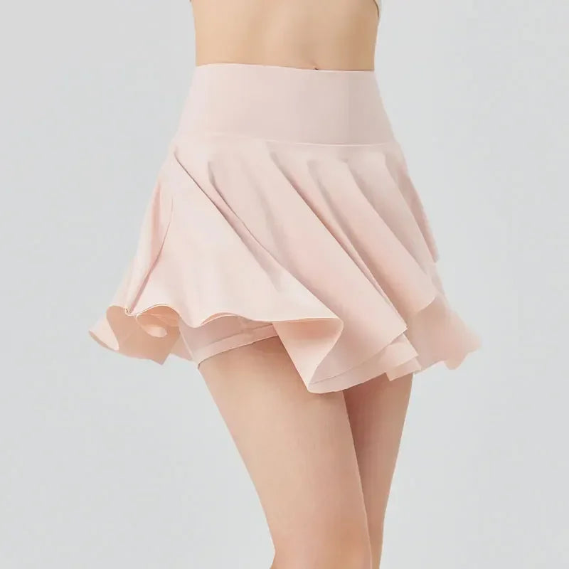 Refreshing Tennis Skirt for Women with Sun Protection, High-waisted Sun Block and Pleated Golf Bottom