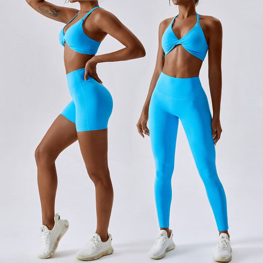 Seamless Yoga 2 Two Piece Set Women Workout Set Female Fitness Outfits Top Sports Bra Leggings Active Wear Gym Clothes for Woman