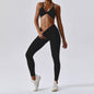 Seamless Yoga 2 Two Piece Set Women Workout Set Female Fitness Outfits Top Sports Bra Leggings Active Wear Gym Clothes for Woman