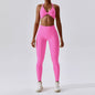 Seamless Yoga 2 Two Piece Set Women Workout Set Female Fitness Outfits Top Sports Bra Leggings Active Wear Gym Clothes for Woman