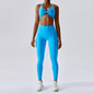 Seamless Yoga 2 Two Piece Set Women Workout Set Female Fitness Outfits Top Sports Bra Leggings Active Wear Gym Clothes for Woman