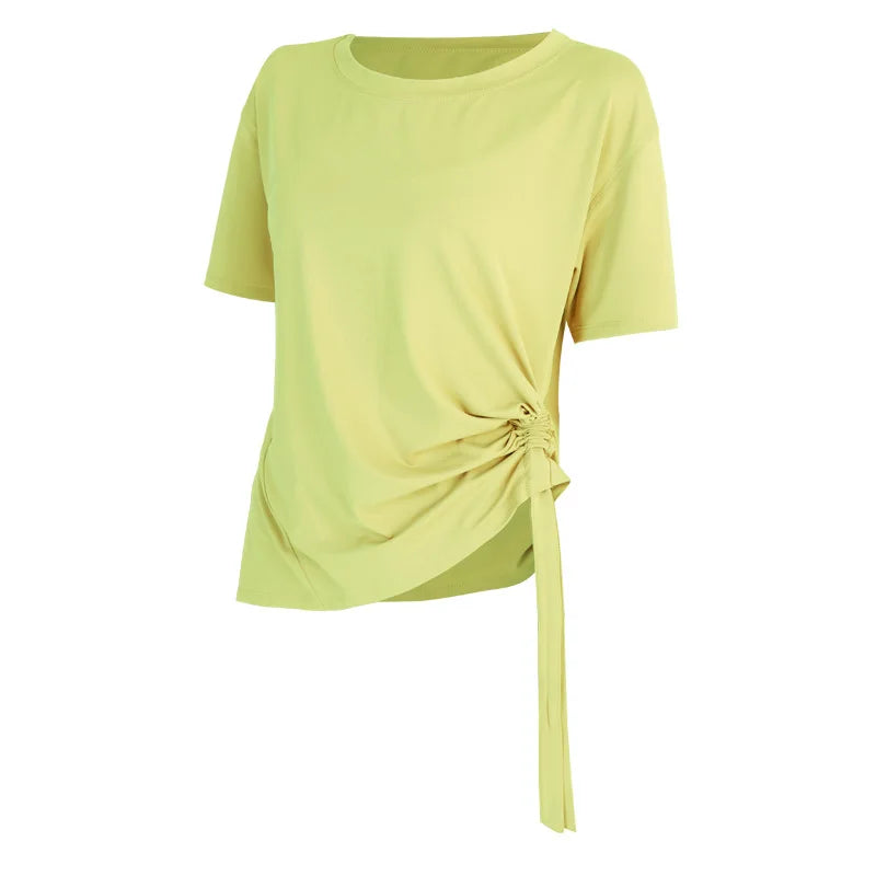 Short Sleeve with Side Drawstring