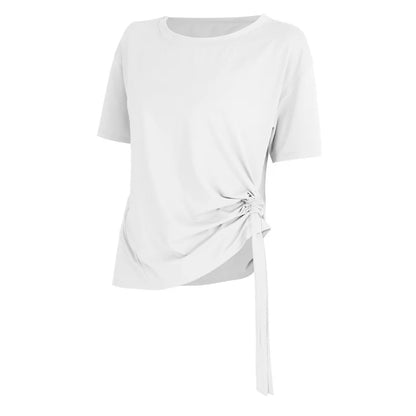 Short Sleeve with Side Drawstring