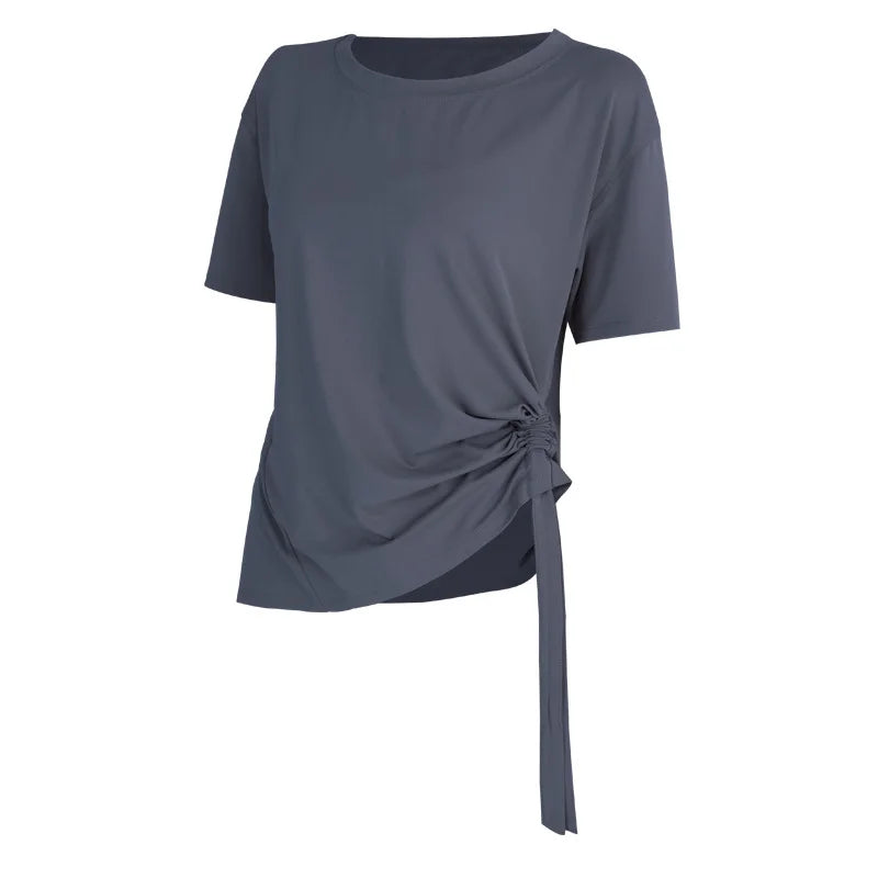 Short Sleeve with Side Drawstring