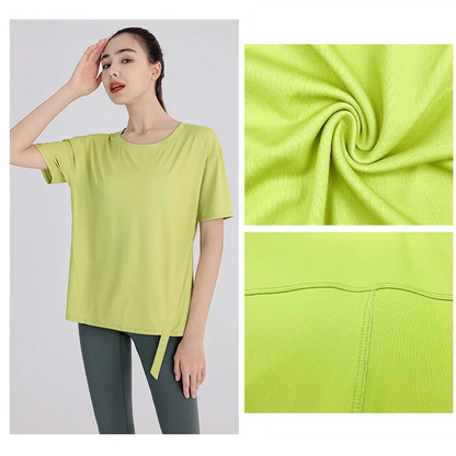 Short Sleeve with Side Drawstring