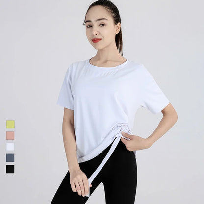 Short Sleeve with Side Drawstring