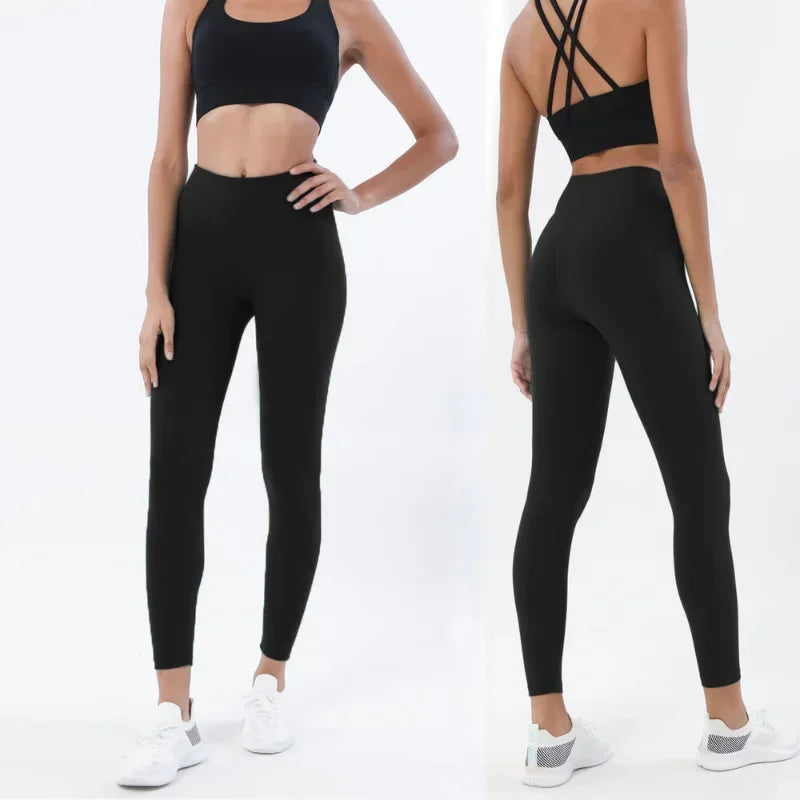 Sports Bra and Leggings Two Piece Sets Womens Outifits Naked Feeling Gym Female Fitness Set Work Out Clothing Women Sports Set