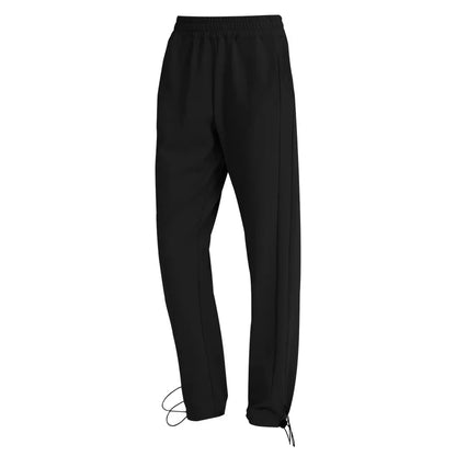 Stown High Waist Ribbed Sports Pants Women's Loose Straight Drawstring Fitness Pants Leggings Casual Running Training Yoga Pants