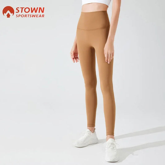 Stown Sportswear Fleece Yoga Tights 2022 Winter Female Warm Jogging Sporty Pants High Waist Workout Leggings for Women Push Up