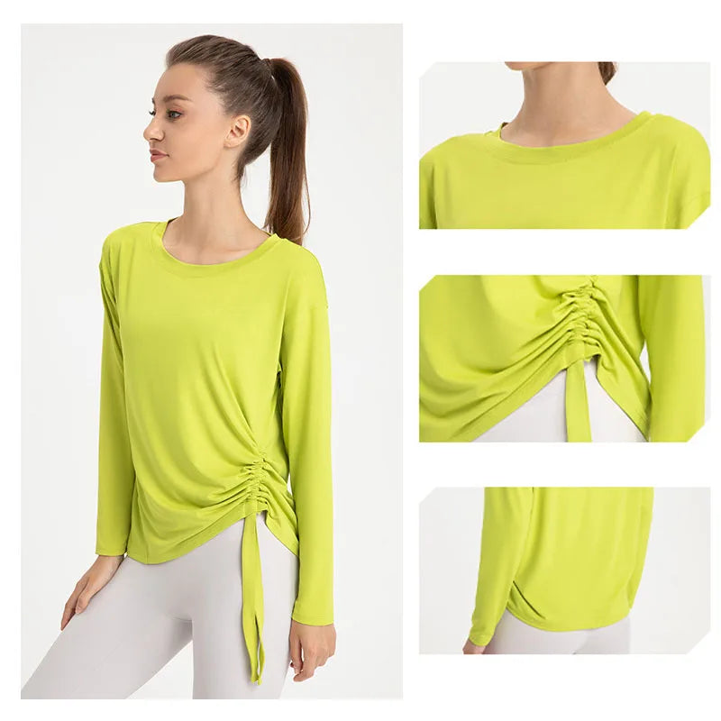 Long Sleeve with Side Drawstring
