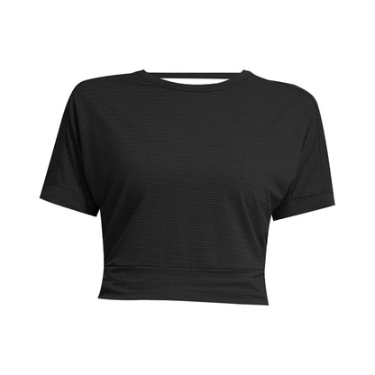 Women's Yoga Shirt Backless Sexy Crop Top Gym Fitness Sportswear Running Workout T-shirt Sports Loose Tank Tops Jogger Vest