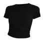 Yoga Female Sports Tops Woman Gym Outfit Sport Crop Top Summer Workout Clothes for Women Short Sleeve T-shirt Fitness Clothing